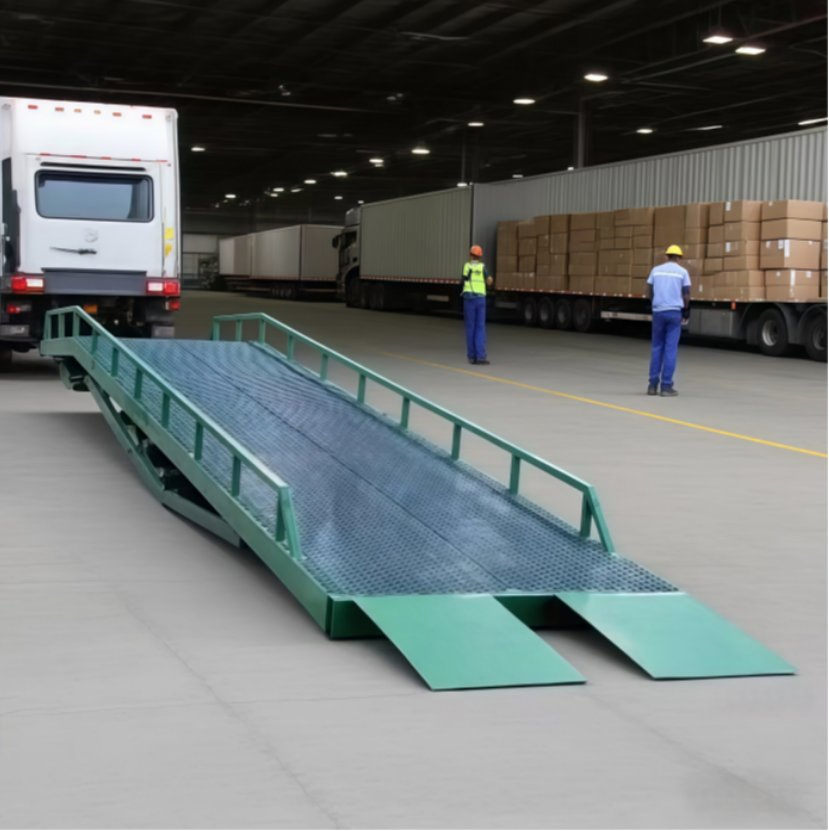 Hydraulic Folding Mobile Site Ramp - 8/14/16/18 Ton Capacity for Container &amp; Truck Loading and Unloading