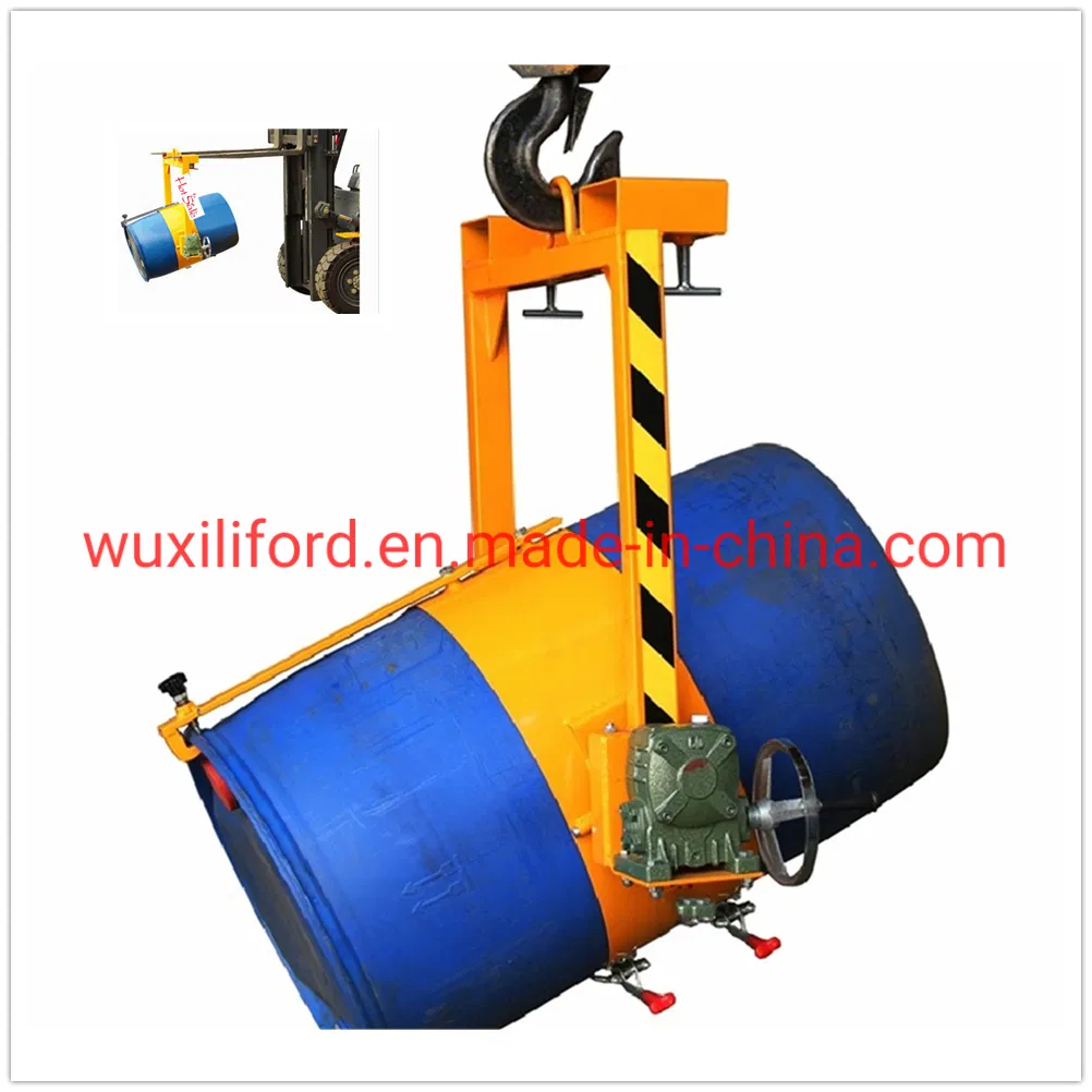 Lm800 Forklift Attachment 400kg Vertical Drum Lifter Drum Tilter