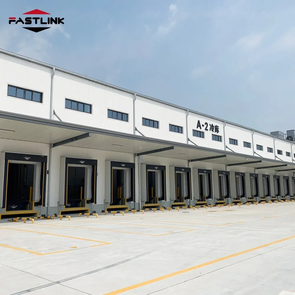 Fastlink in Stock Industrial Alloy Safety Protection Fixed Intelligent Hinged Dock Plate Telescopic Dock Lift Ramp