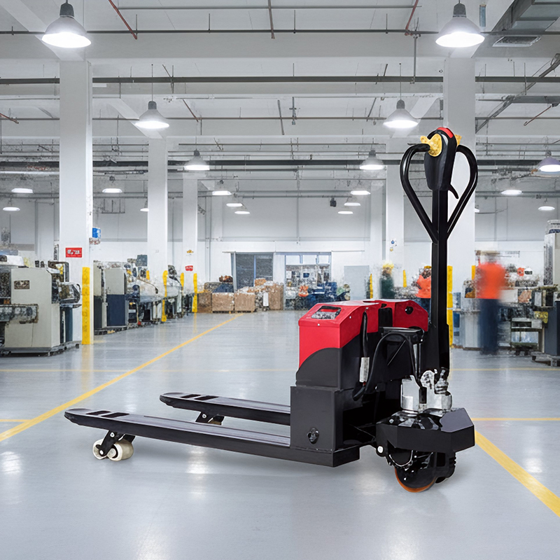 1500kg Small Turning Radius Narrow Channel Electric Pallet Truck with CE Certification, Heavy-Duty Electric Pallet Truck with Weighing Function