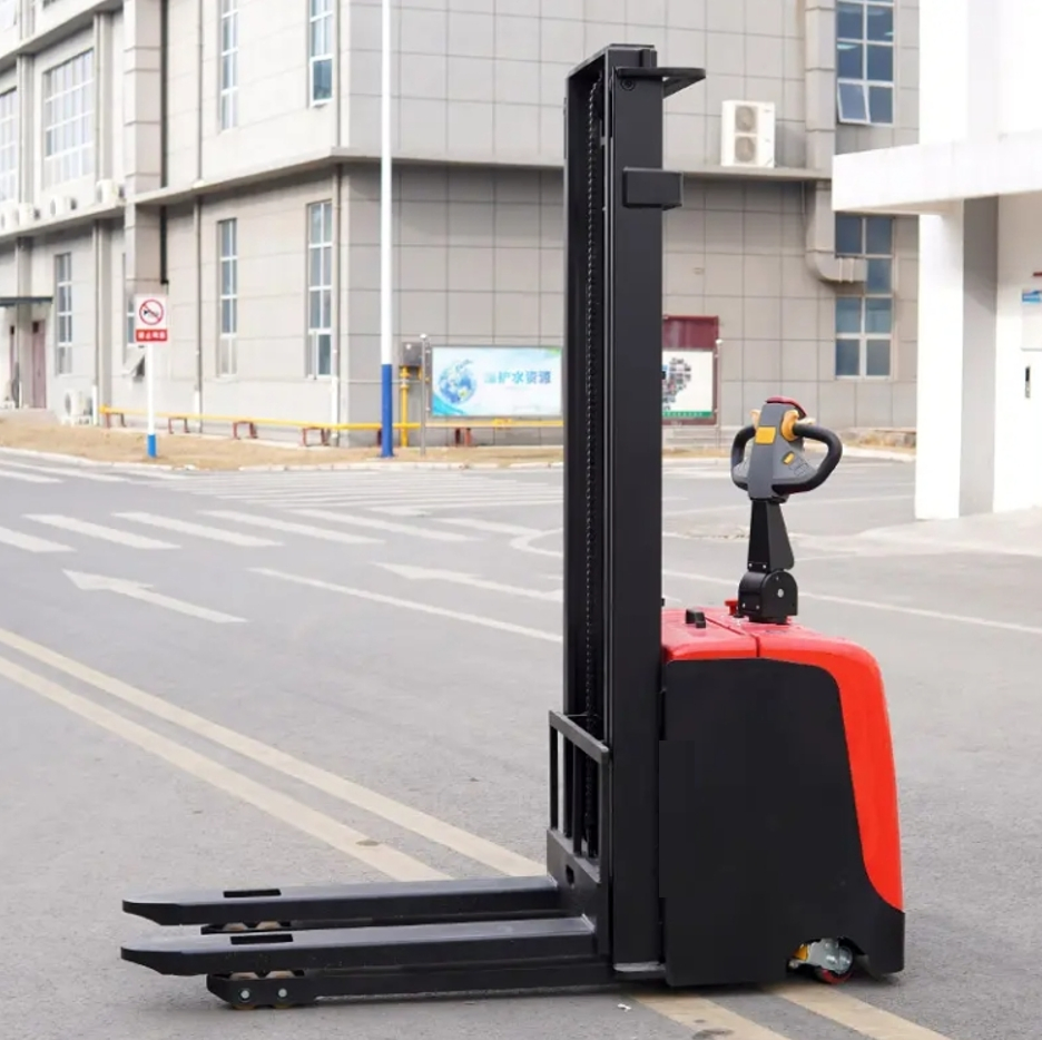 1.5 Ton Automatic Electric Stacker Full Electric Forklift Walkie Semi Electric Pallet Stacker