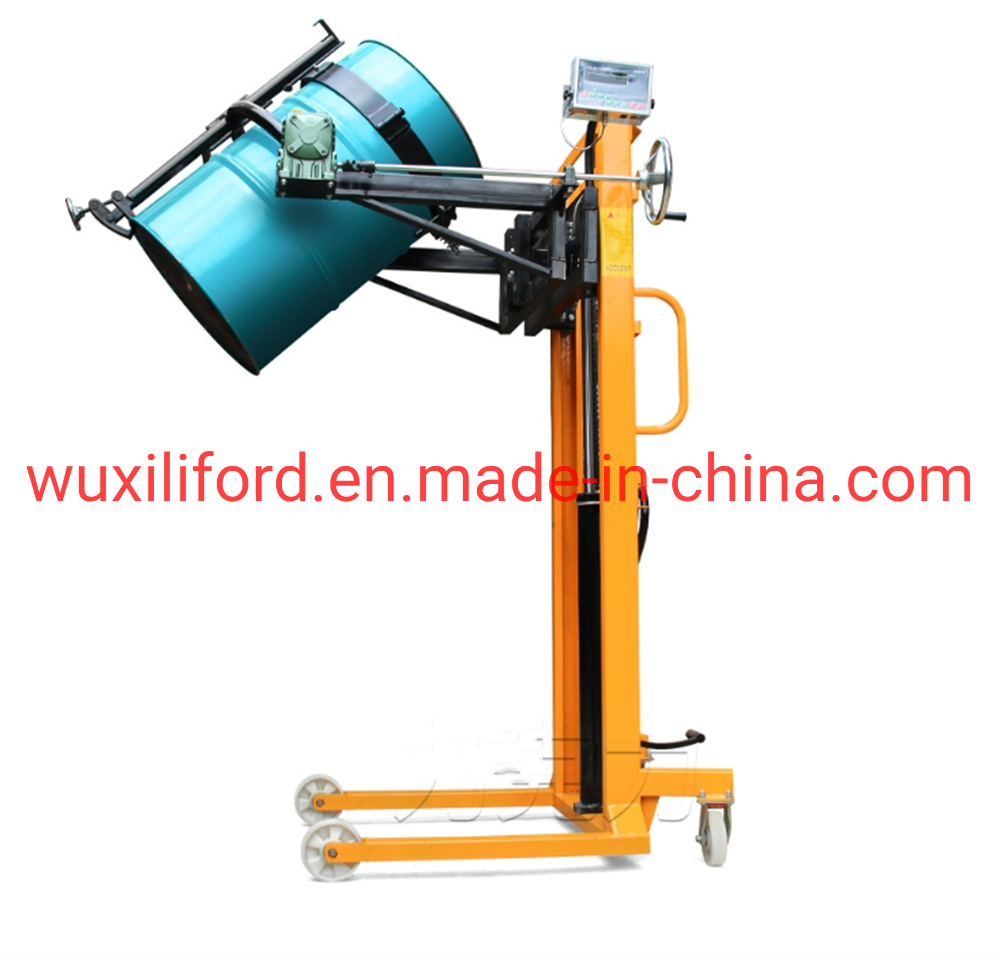 450kg 1.5m Hydraulic Drum Lifter Stacker Drum Lifter Trolley Drum Rotator Da450