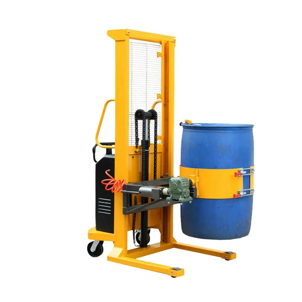 Best Selling 520kg 1.5m Semi Electric Drum Lifter with 180 Degree Rotation