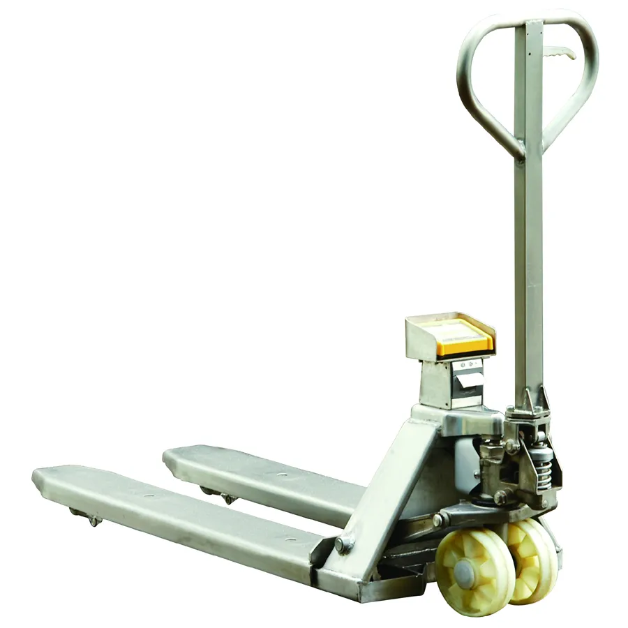 Stainless Mobile Weighing Pallet Truck With Printer