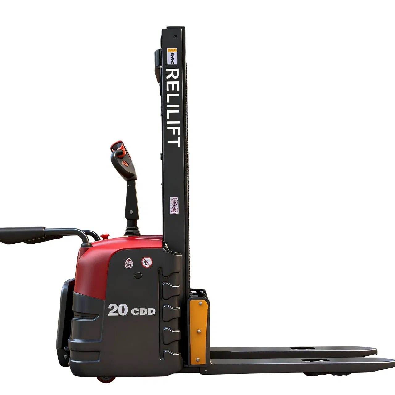 2t Mini Hydraulic Fully Self Pallet Lifter Restaurants Compact Rough Terrain Forklifts Electric Stacker