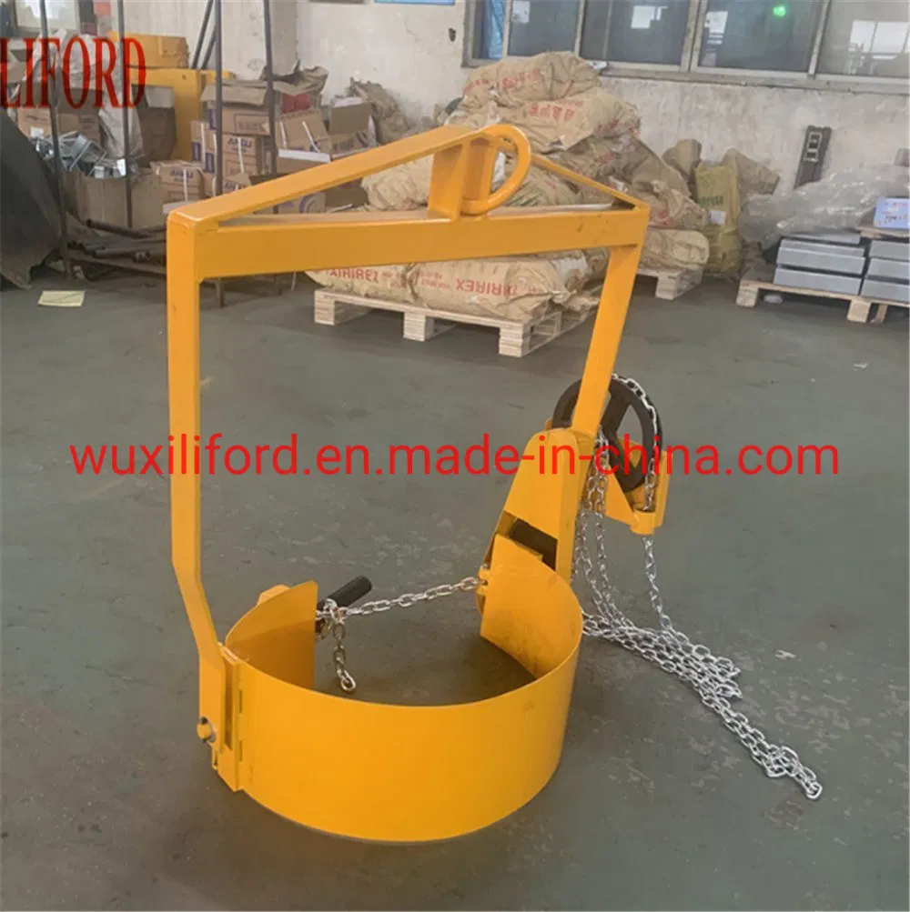 China Factory 365kg Crane Mounted Hand Rotation Drum Lifter Drum Rotator LG800