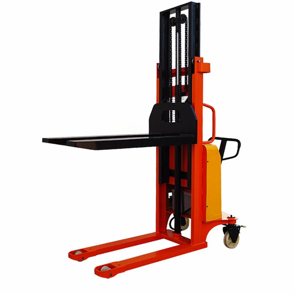 Factory Supply 1ton Semi Electric Powered Pallet Stacker Truck