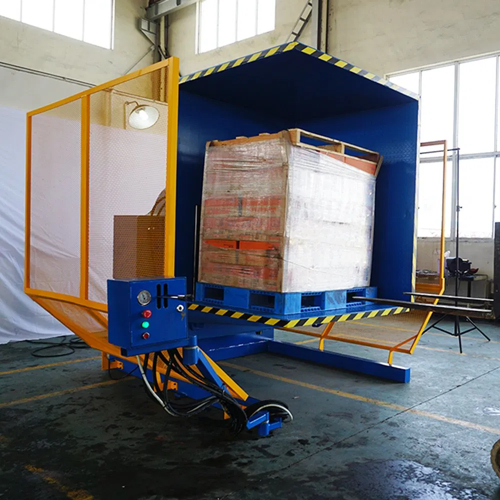 High Quality Cylinder Battery Electric Pallet Inverter Plastic Drum Tilter