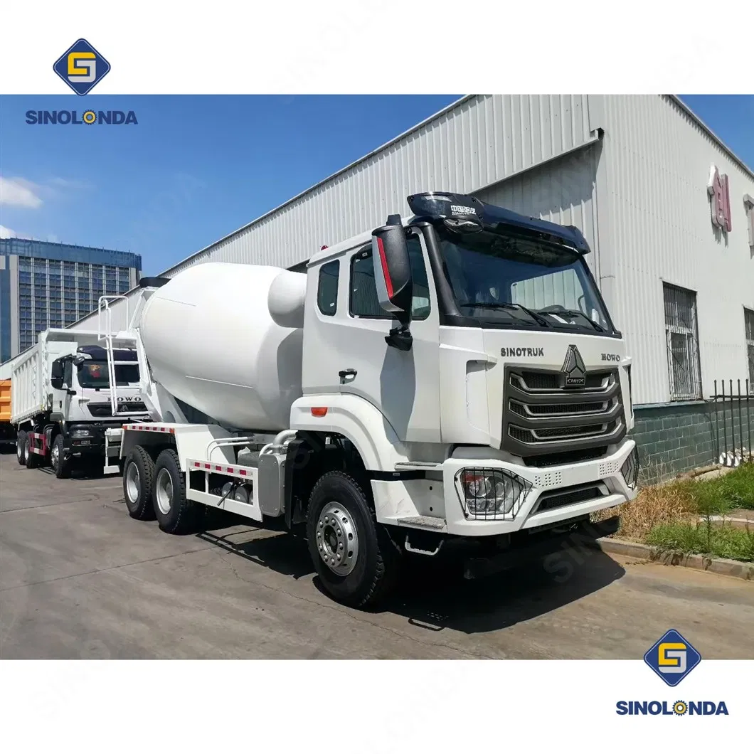 Sinotruck HOWO Nx Tx 6X4 Euro2 340HP 371HP 8m3 10m3 25ton Self Loading Cement/Concrete Mixer Truck Price for Sale/Mixing/Drum