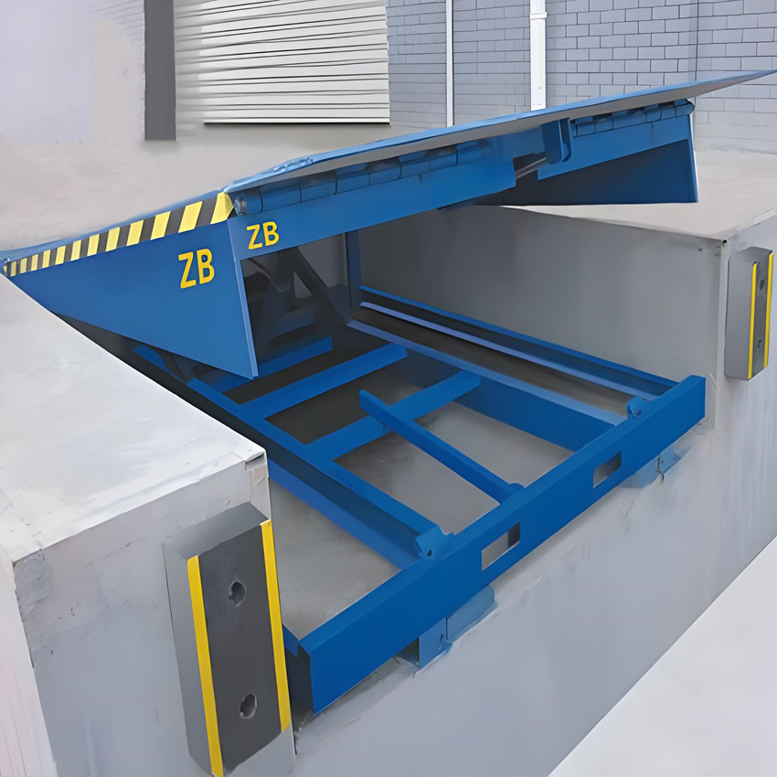 Automatic Stationary Fixed Hydraulic Loading Container Dock Ramp for Loading Bays in Warehouse