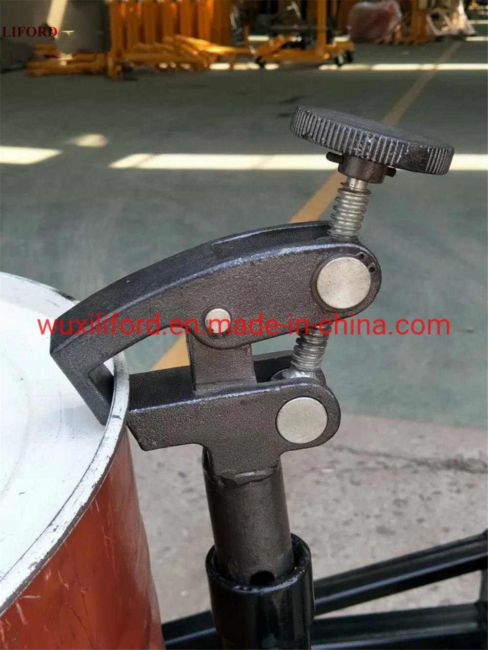 Da450-1 Oil Drum Hydraulic Palletizer Drum Tilter with Weighing Scale Manual Drum Lifter