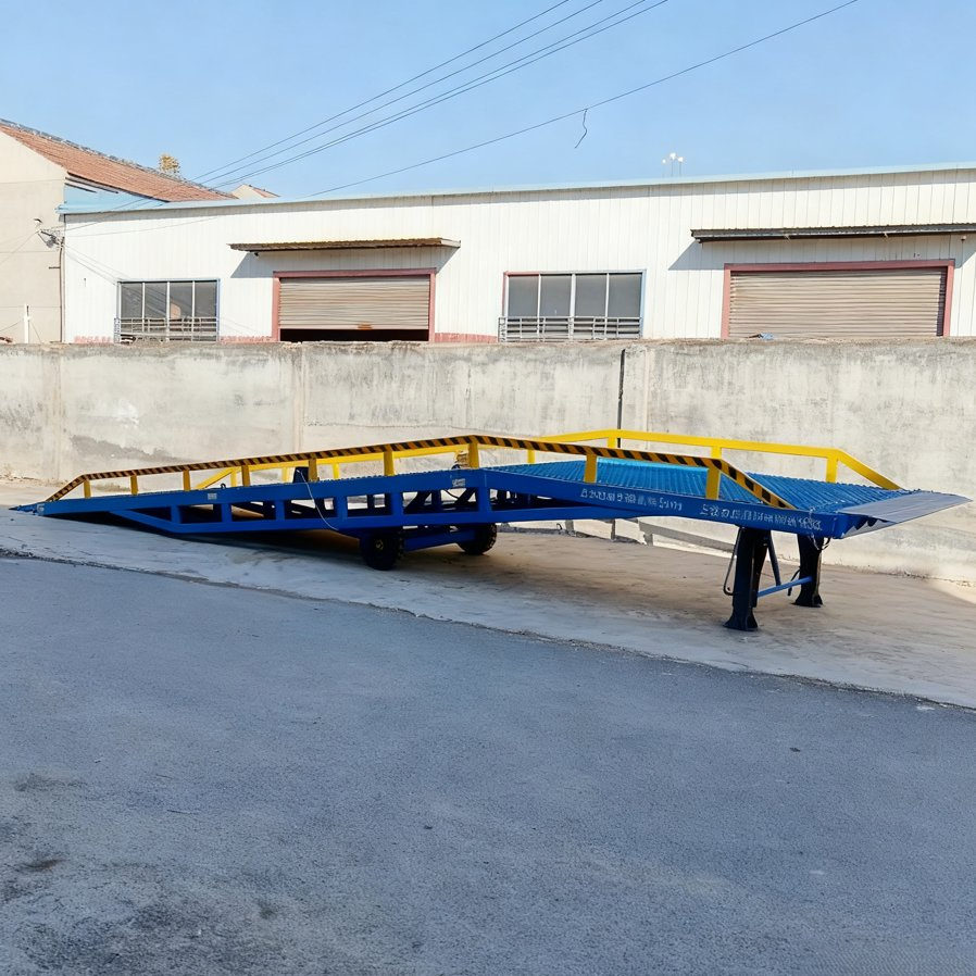 Mobile Dock Ramp for Shipping Container and Truck Loading Mobile Dock Ramp Container Loading Ramp Mobile Yard Ramp 8 T 10 T 12 T 14 T 16 T