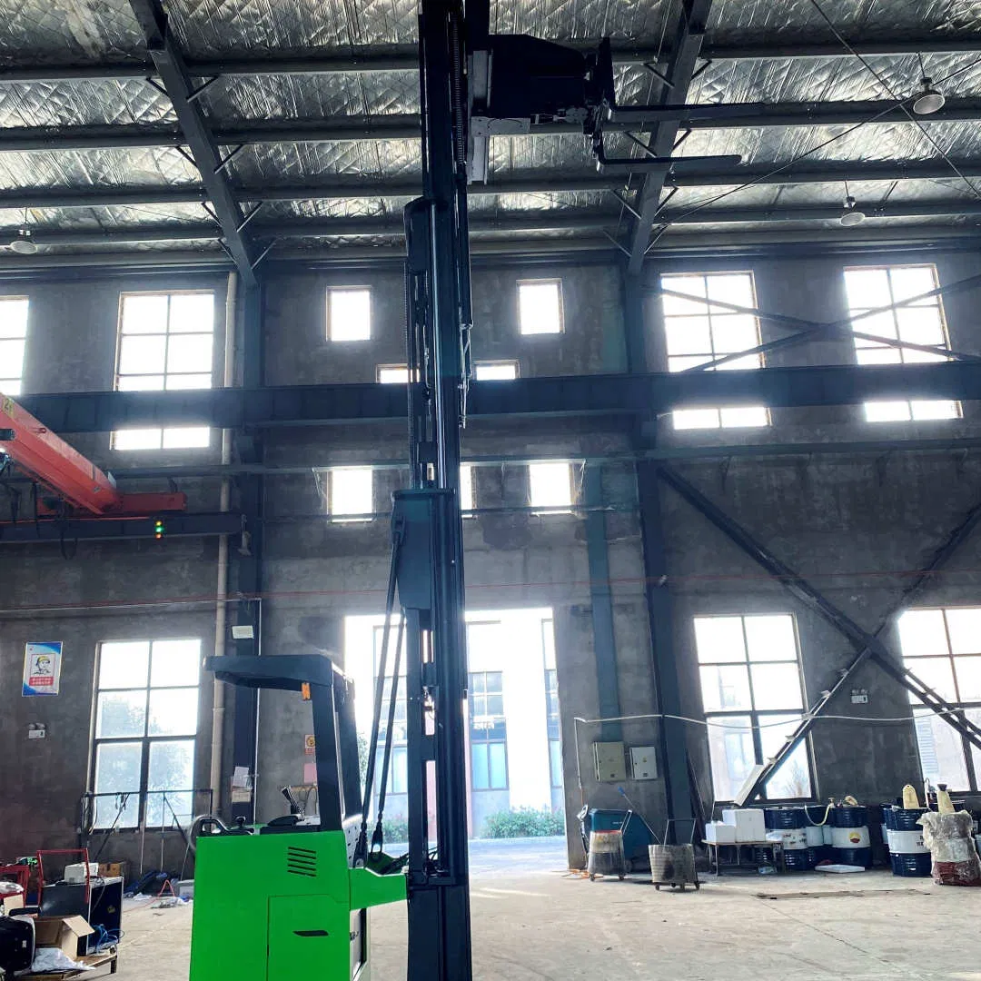 2800 Lb Electric Lifting Narrow Aisle Three Way Forklift 3 Direction Semi 1600kg Electric Pallet Stacker for Transport Good