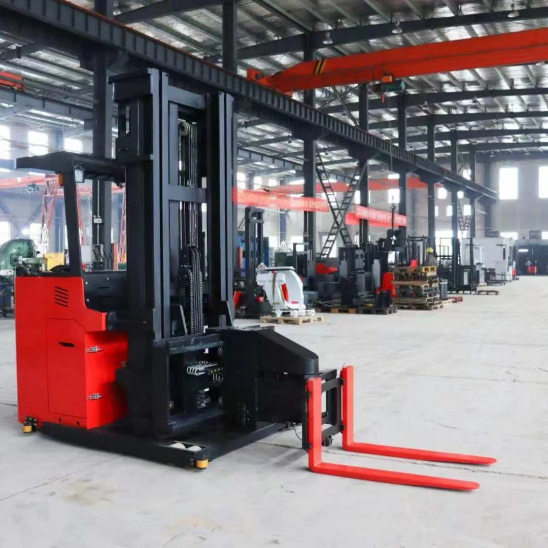 2800 Lb Electric Lifting Narrow Aisle Three Way Forklift 3 Direction Semi 1600kg Electric Pallet Stacker for Transport Good