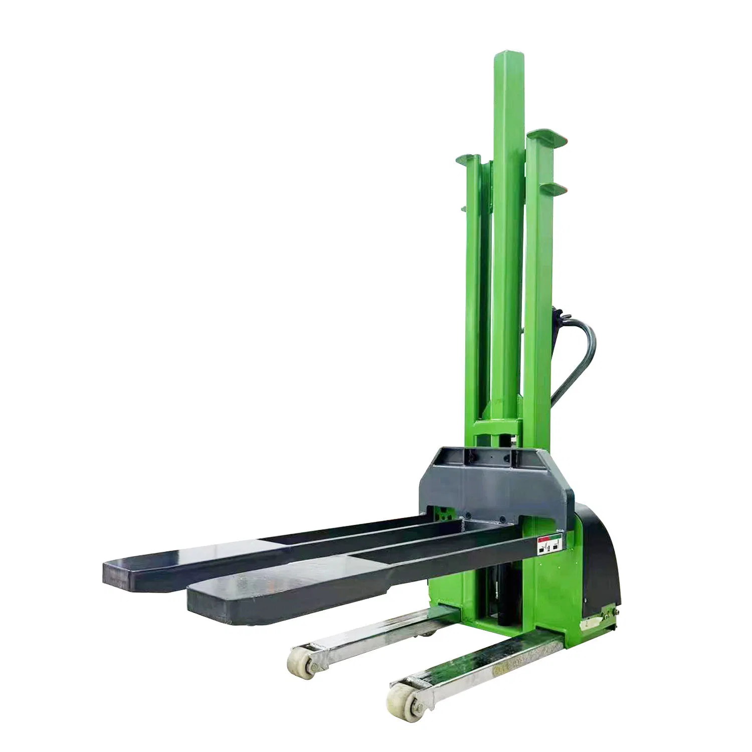 Fully Electric 500kg 1000kg Self Loading Pallet Stacker Self Lift Hand Trans Pallet Lifter Jack Truck