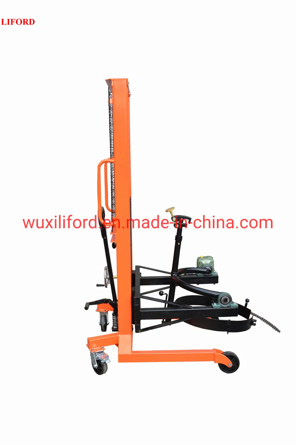 450K Gripper-Type Manual Turning Hydraulic Drum Lifter Oil Drum Handling Equipment