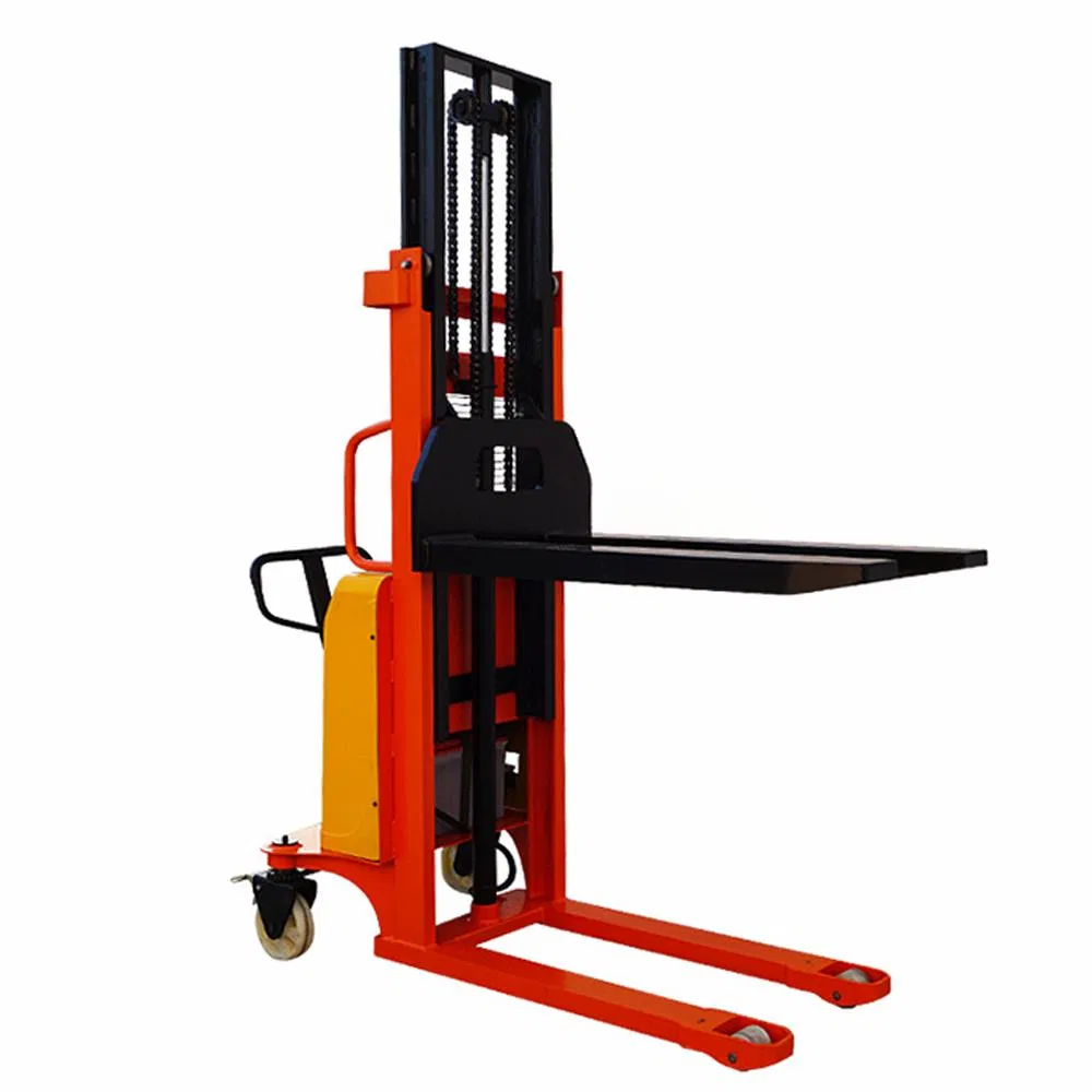 Factory Supply 1ton Semi Electric Powered Pallet Stacker Truck