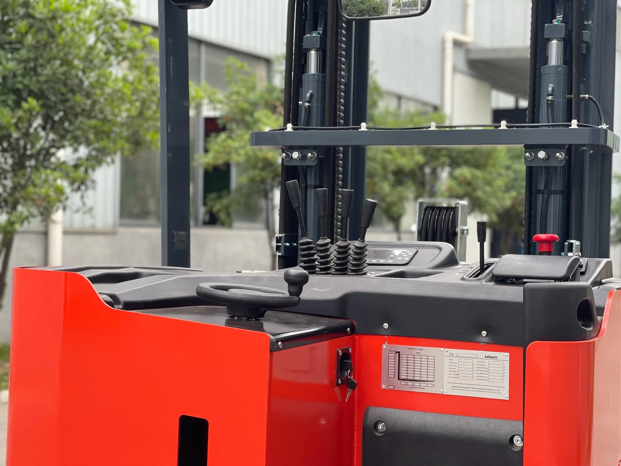 Narrow Aisle Battery Forklift 1200kg 1500kg 2000kg Electric Reach Truck with Full AC Motor