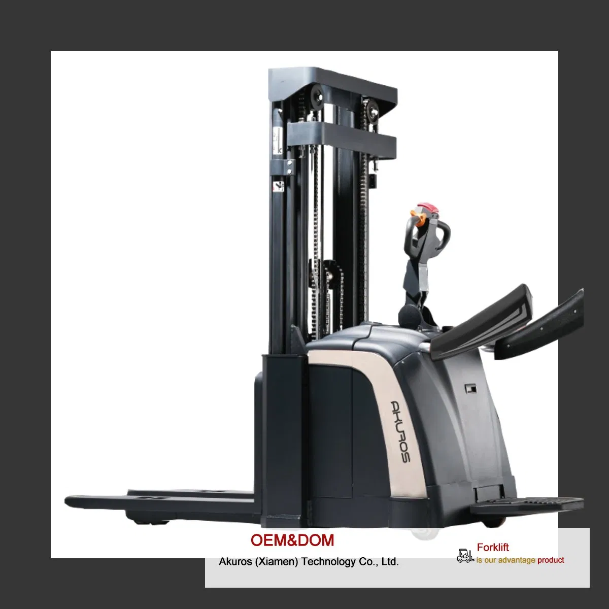 High Efficiency Electric Stacker 1.5kg Walk Behind Pallet Lift Without Support Legs Warehouse Loading Storage in Narrow Aisle