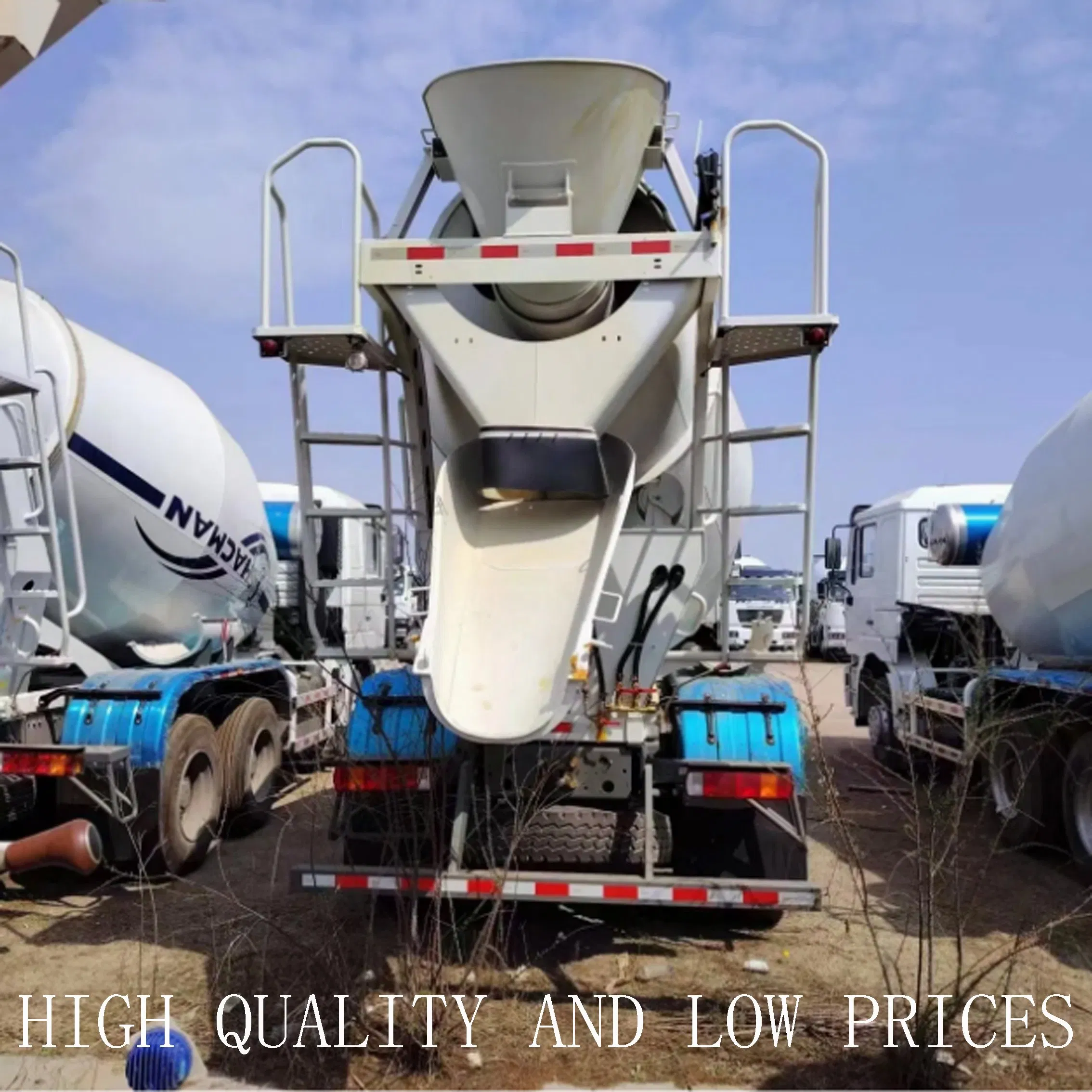 New HOWO Used Truck for Intercity Railway Construction with Variable-Speed Mixing Drum 6X4 371HP/430HP/380HP/480HP Concrete Mixer Truck