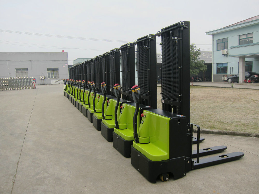 1.0ton Fully Automatic Electric Battery Pallet Stacker CE