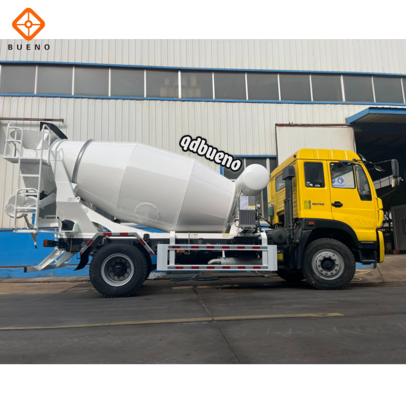 Bueno Made in China Construction Machinery 2-18m³ LHD Rhd Euro3 Euro4 8cbm 10cbm Cement Drum Tanker Concrete Mixer Truck for Peru Market