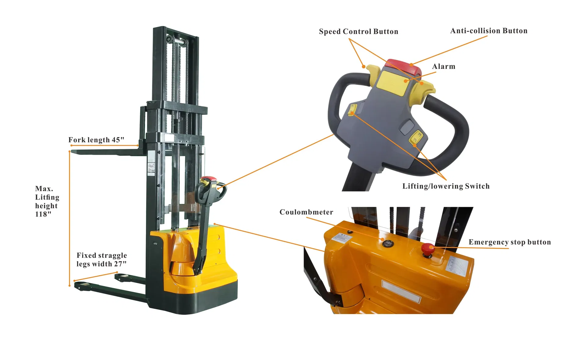 Electric Stacker Dimensions