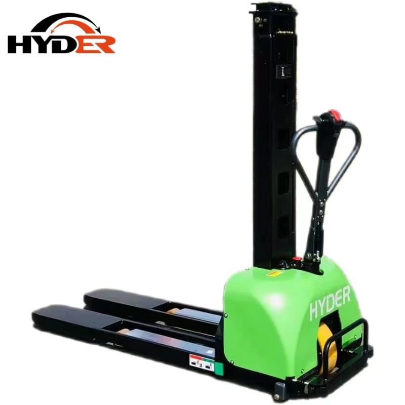 Hyder Operate Automatic Forklift 0.7t Self Loading Fully Electric Stacker Portable Pallet Stacker
