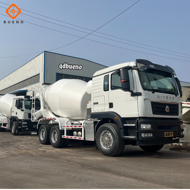 Bueno Made in China Construction Machinery 2-18m³ LHD Rhd Euro3 Euro4 8cbm 10cbm Cement Drum Tanker Concrete Mixer Truck for Peru Market