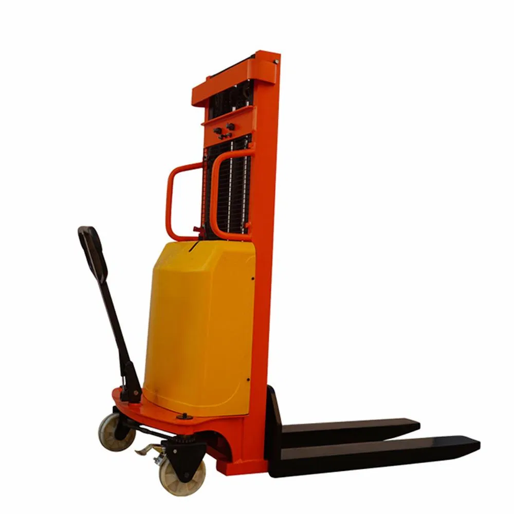 Factory Supply 1ton Semi Electric Powered Pallet Stacker Truck