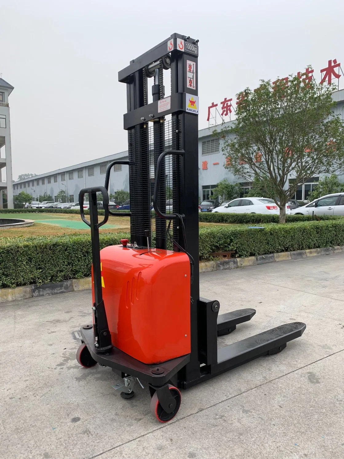 High Lift Walkie Fully Electric Powered Pallet Stacker