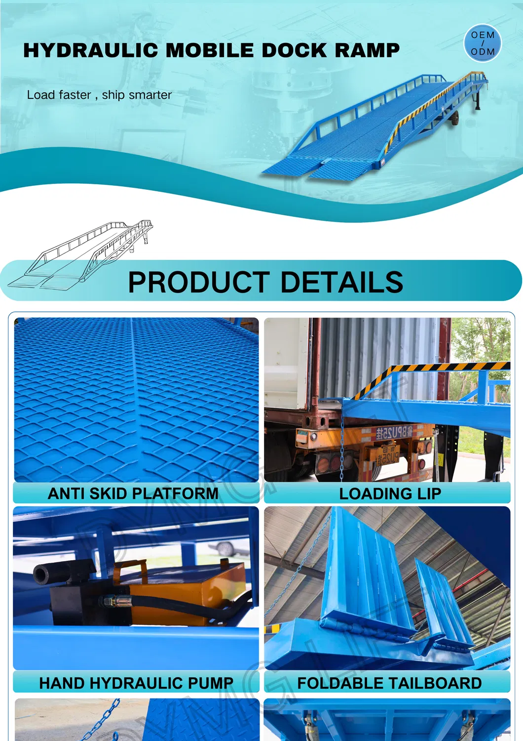 Mobile Hydraulic Yard Ramp