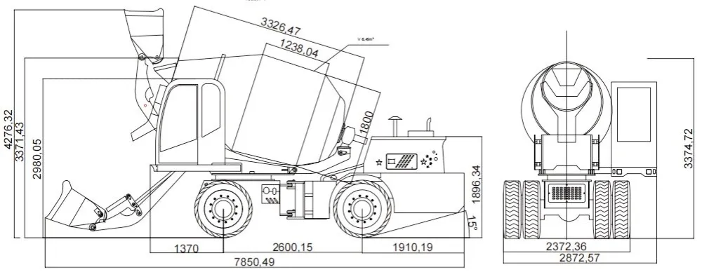 Mixer Truck Detail 1