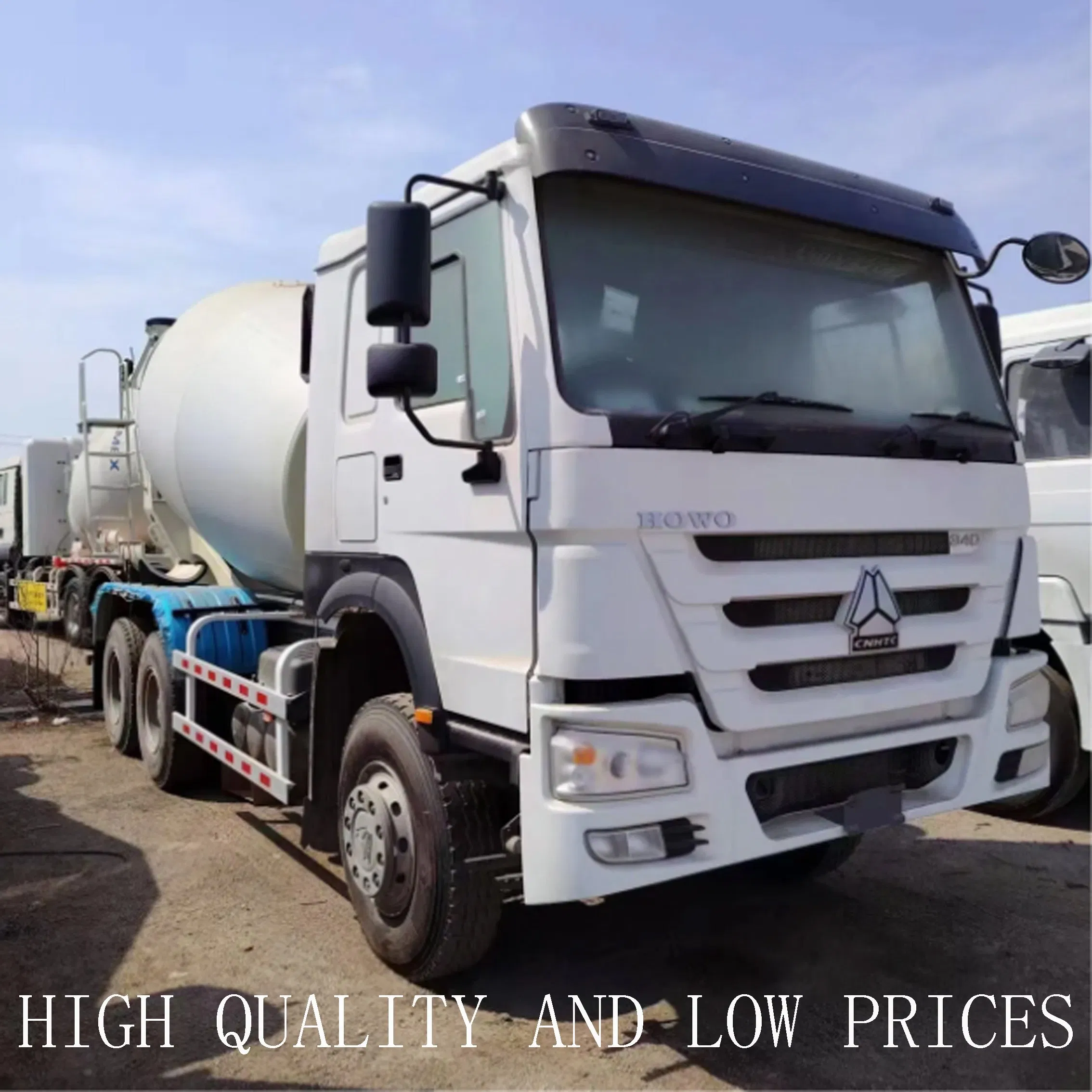 New HOWO Used Truck for Intercity Railway Construction with Variable-Speed Mixing Drum 6X4 371HP/430HP/380HP/480HP Concrete Mixer Truck