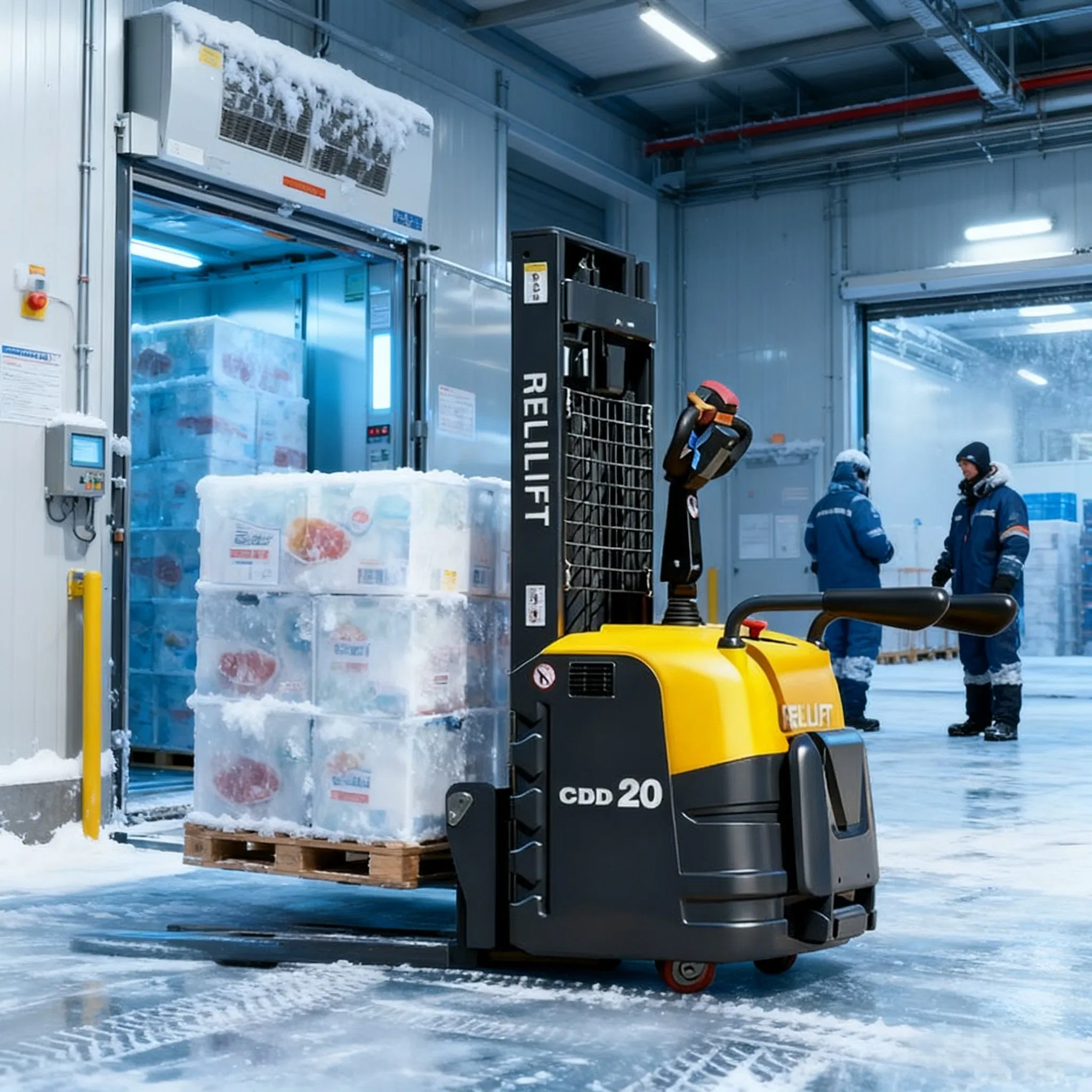 Low Price 4.5m Lift Full Electric Narrow Aisle High Pallet Stacker Cdd-2030