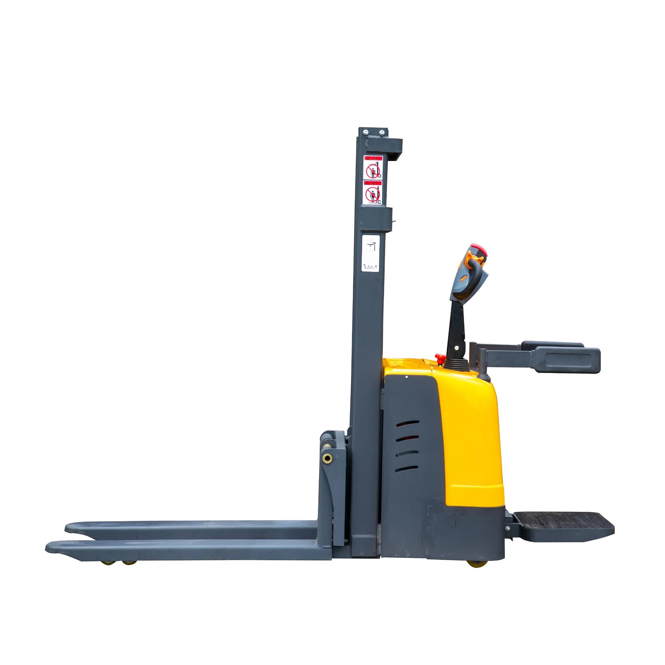 1.5t 1500kg Lifting 5m 5000mm Standing Fully Electric Hydraulic Pallet Stacker