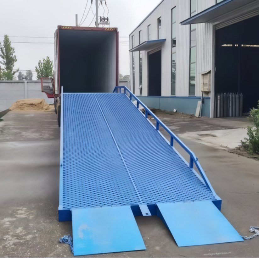 Hydraulic Folding Mobile Site Ramp - 8/14/16/18 Ton Capacity for Container &amp; Truck Loading and Unloading