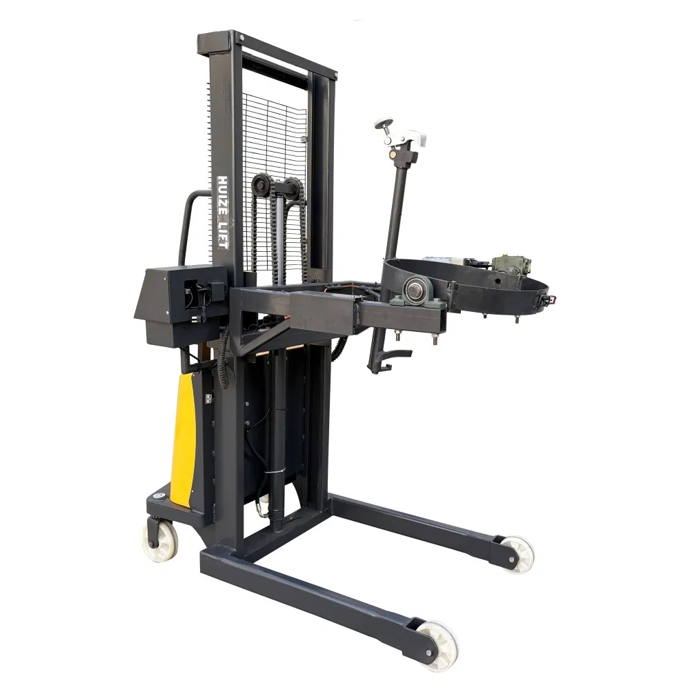 Weighing Drum Carrier 2000mm Lifting Height Hydraulic Drum Lifter with Drum Grab