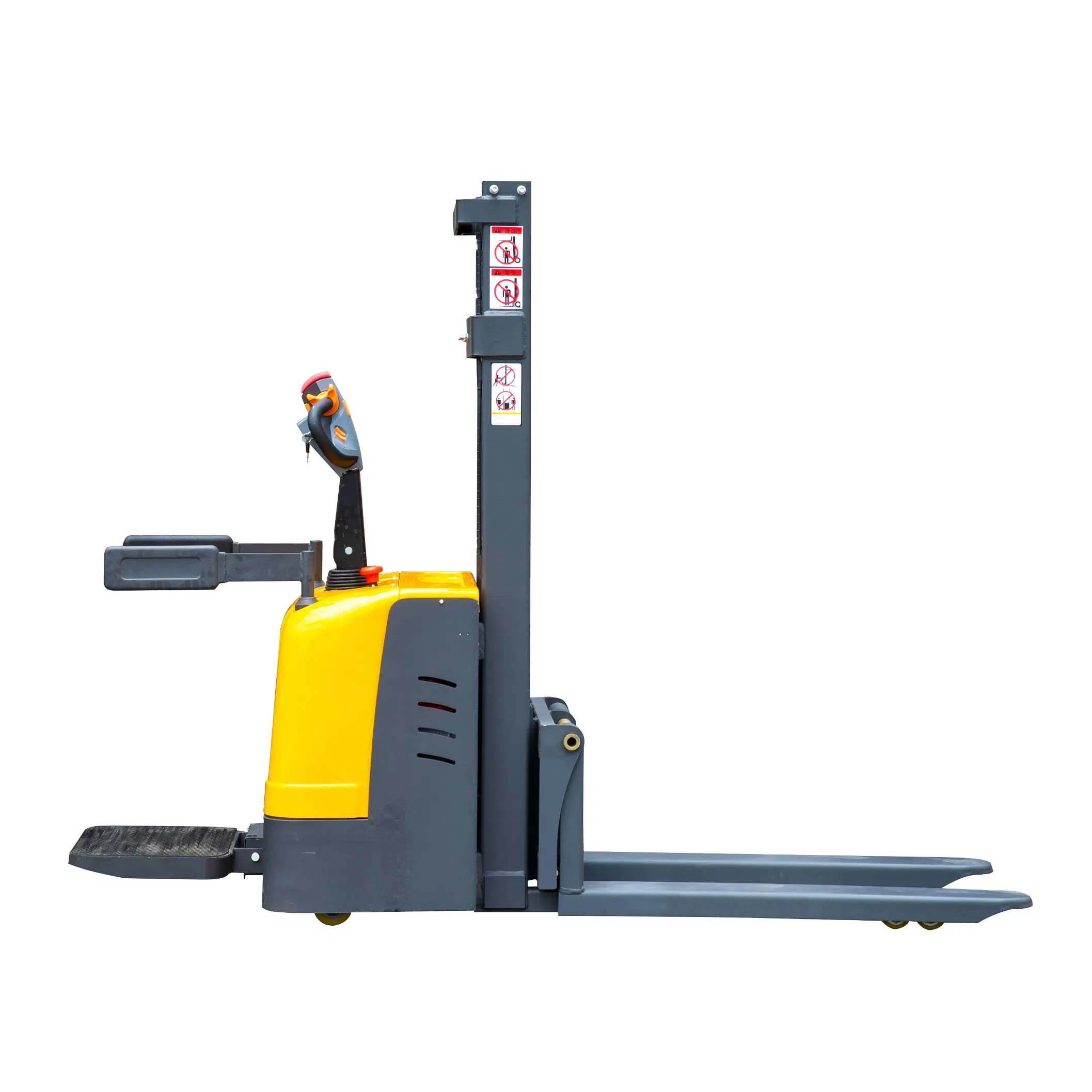 1.5t 1500kg Lifting 5m 5000mm Standing Fully Electric Hydraulic Pallet Stacker