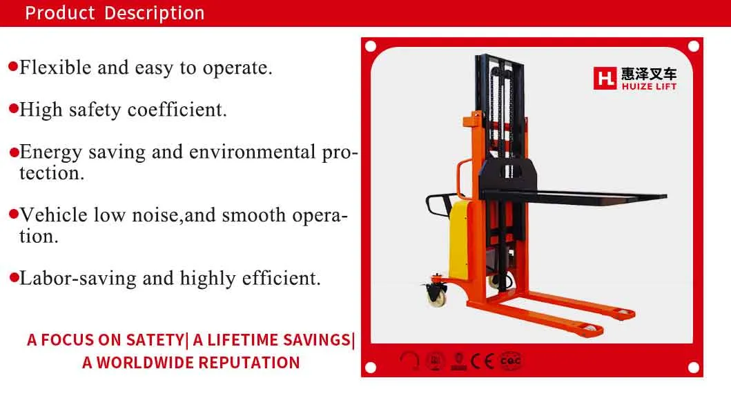 Semi Electric Pallet Stacker Detail