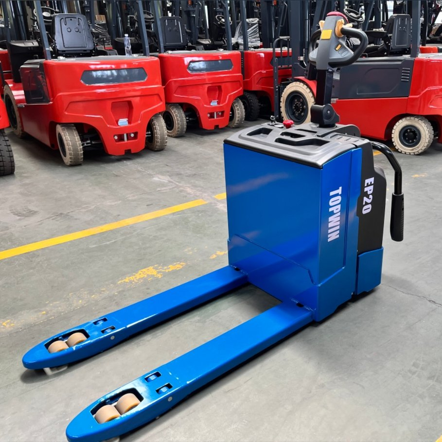 Wholesale 1/1.5/2/2.5/3 Ton Full Manual Semi Hydraulic Self Loading Electric Pallet Forklift Stacker with a 2-6 Meter Lift