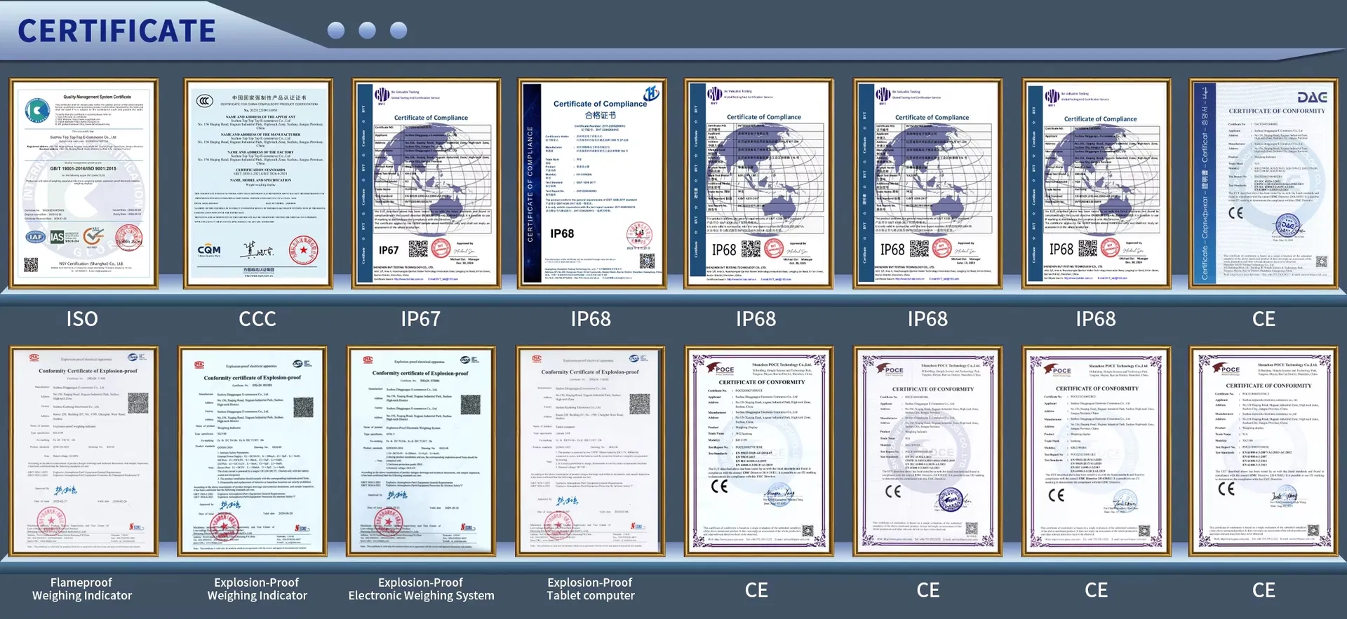 Product Certifications