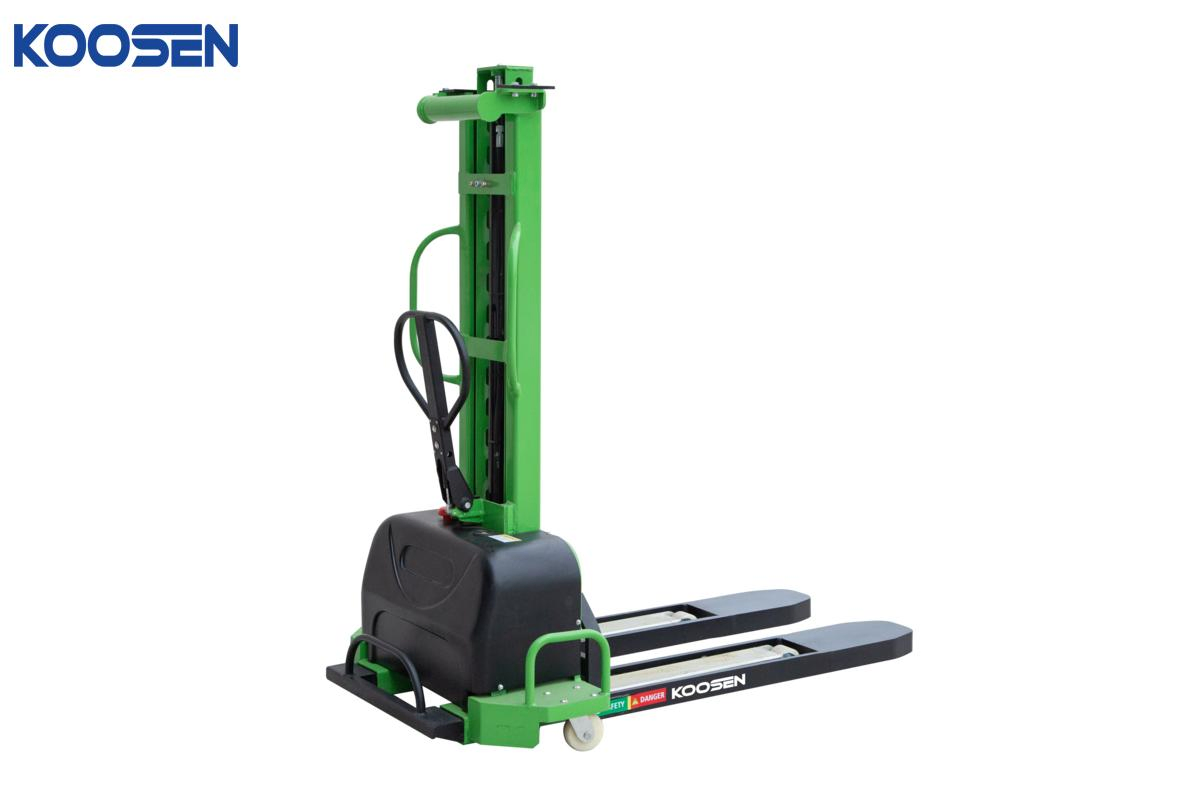 High Capacity Electric Pallet Stacker Lifting Equipment Self Lift Stacker