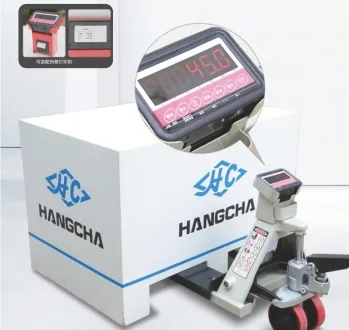 Digital display weighing