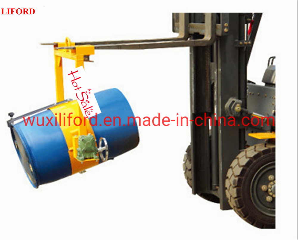 Forklift Vertical Drum Lifters Lm800 Lifting Clamps Drum Rotator 55 Gallon