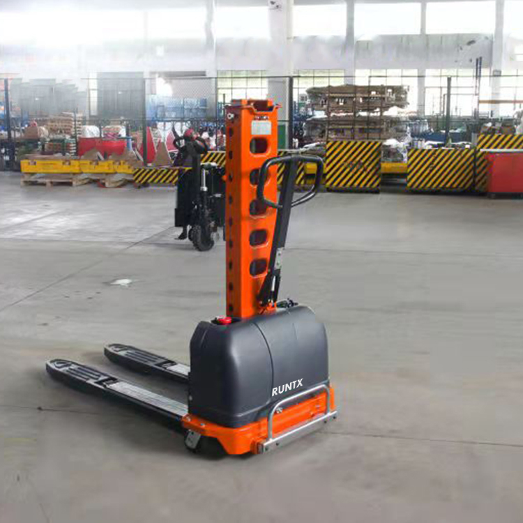 Hot Sales Power Supply 12V Stacker Forklift 500kgs 0.5ton Semi Electric Pallet Stacker with Lithium Battery