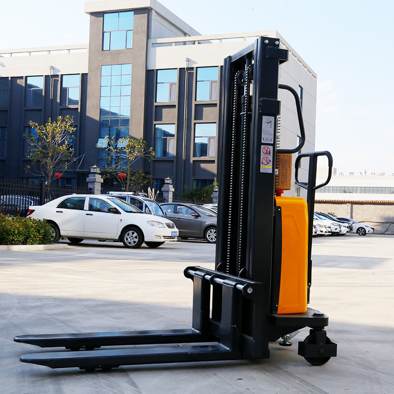 Compact Stacker Lift 1.5 Ton Pallet Stacker with Self Loading All Terrain Stacker Function Affordable and High Performance