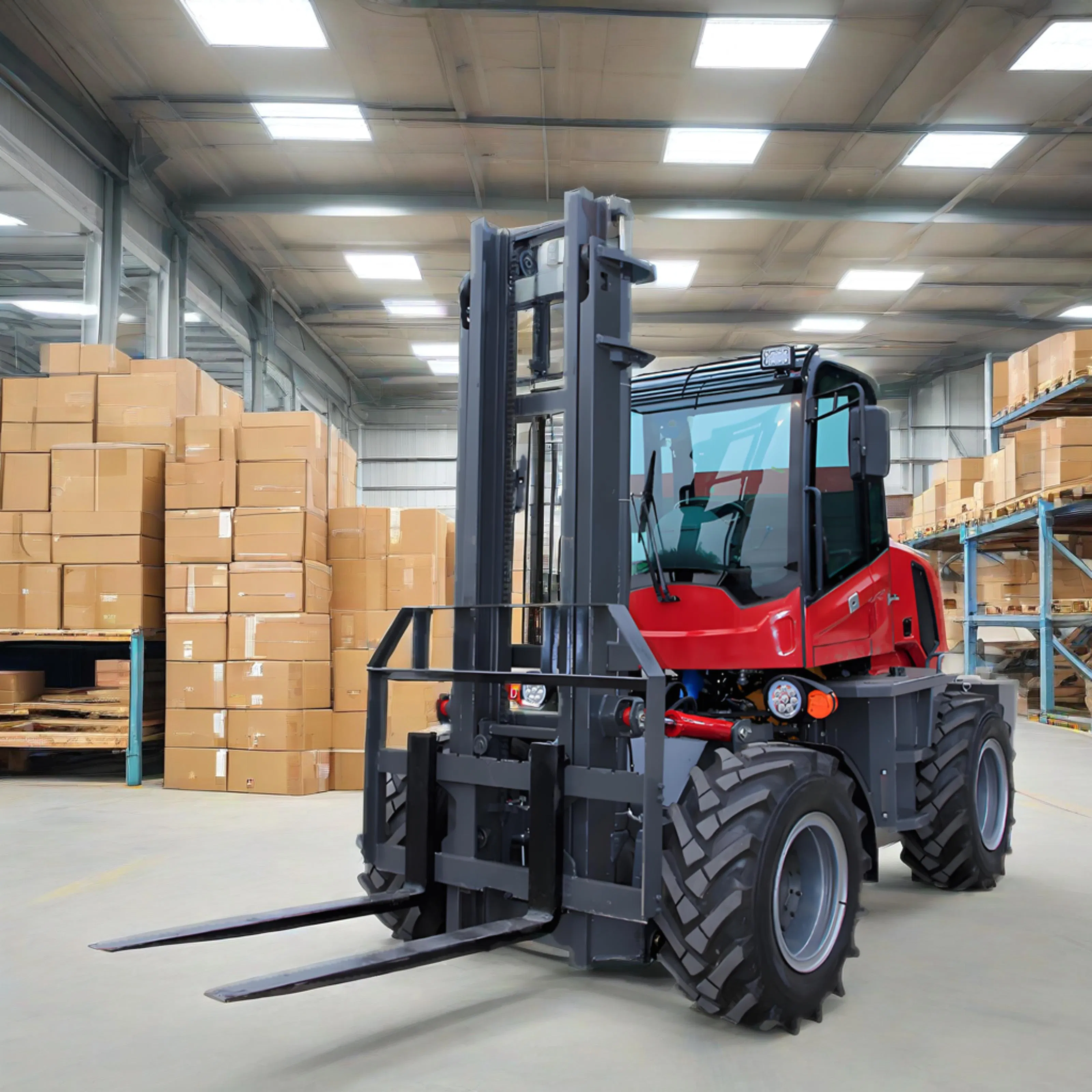 LPG Forklift Truck with Full Electric Control and Customizable Seat Features