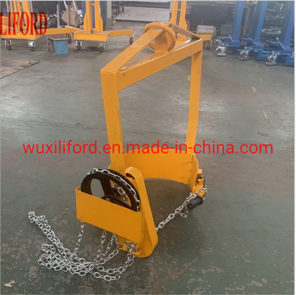 China Factory 365kg Crane Mounted Hand Rotation Drum Lifter Drum Rotator LG800