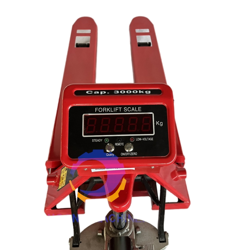 2ton Hand Pallet Truck with Weighing System LCD Display &amp; Rechargeable Battery